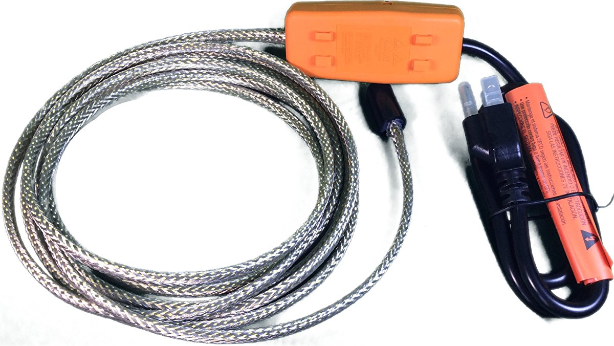 Heat Tape Easy Heat Freeze Protection Cable Waterline Heater Pre-cut to 35  Foot includes Installed Plug Head